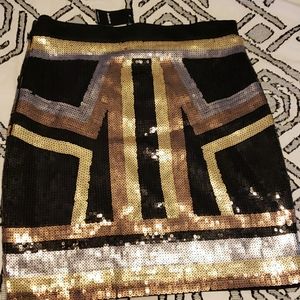Sequin bebe skirt